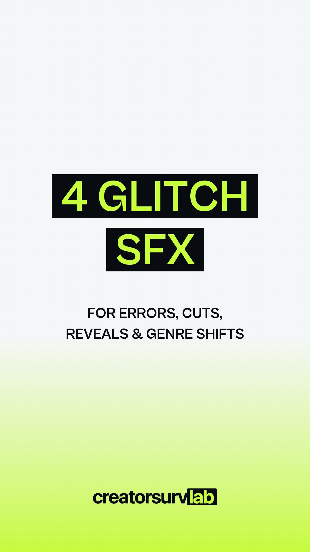 4 Glitch Switch SFX pack cover