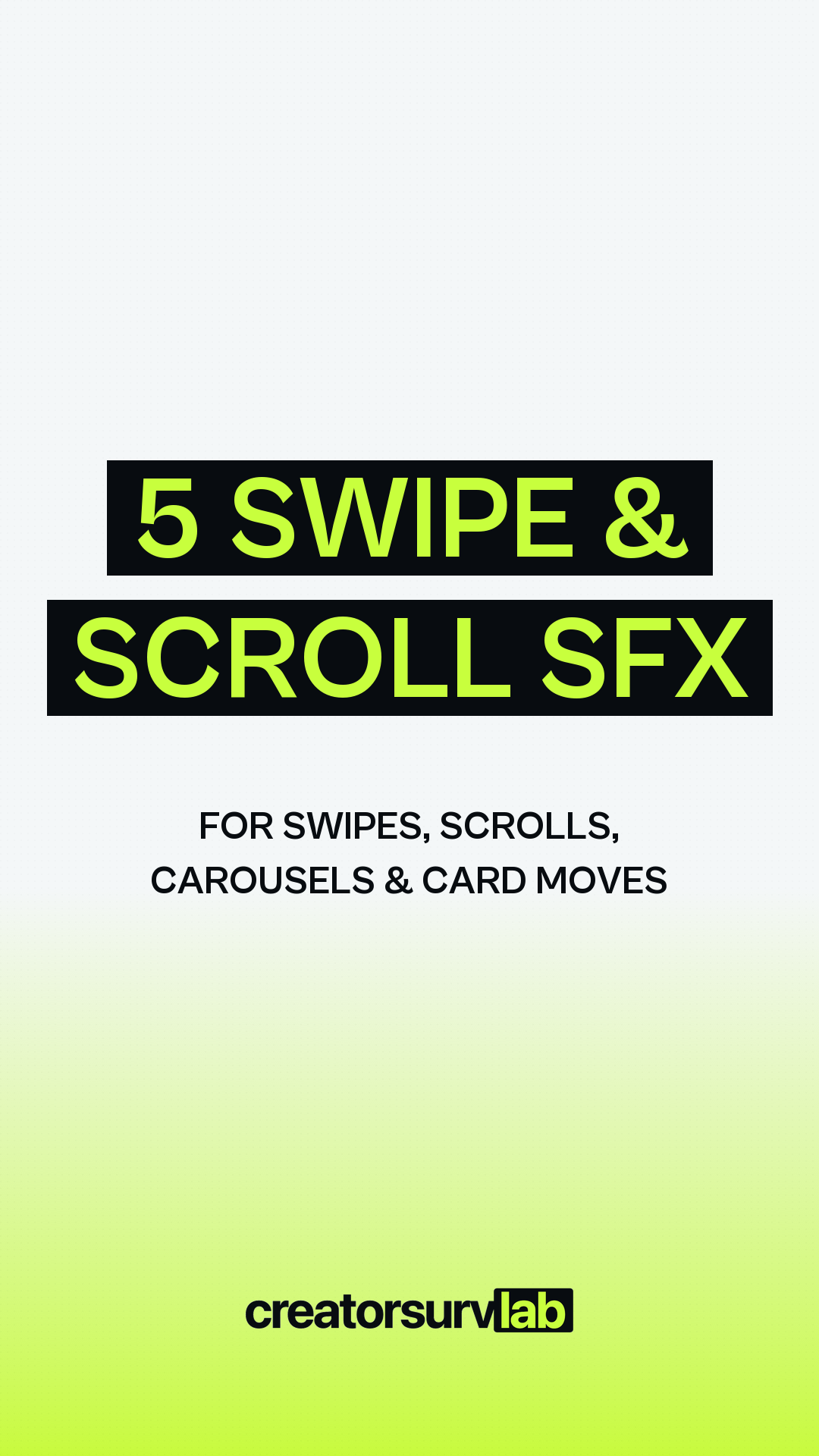 5 Swipe and Scroll SFX pack cover